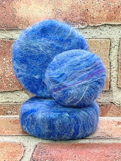 Blueberry Felted Puck Bar Soap